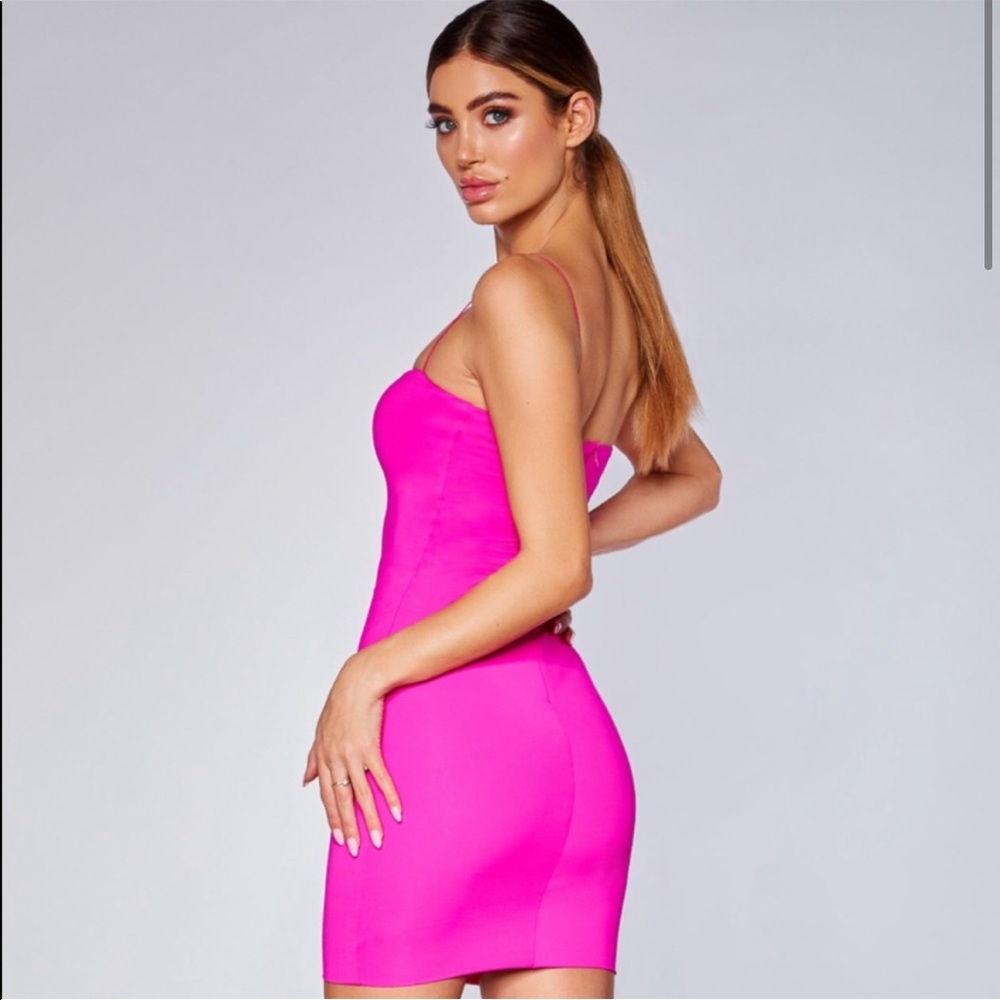 Meshki Hot Pink Mini Dress